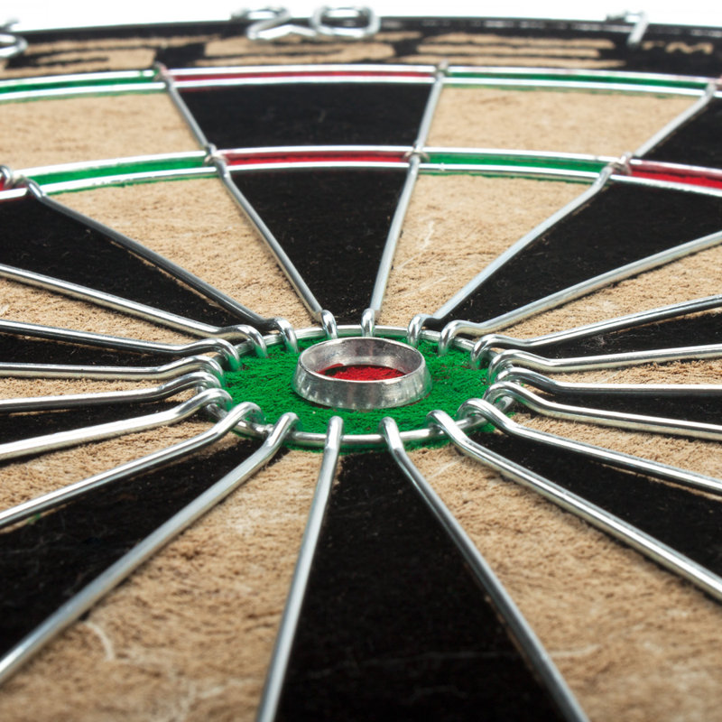 GSE Games & Sports Expert 18Inch Regulation Size Bristle Dartboard Set